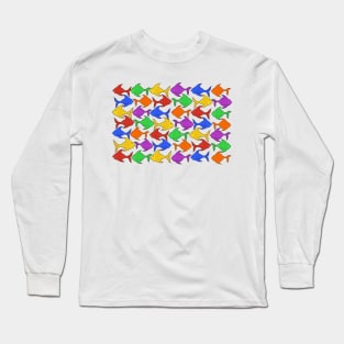 Bright interlocking fishies Long Sleeve T-Shirt